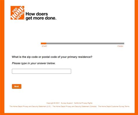home depot com survey