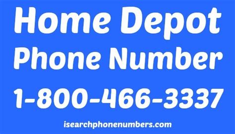 home depot contact us phone