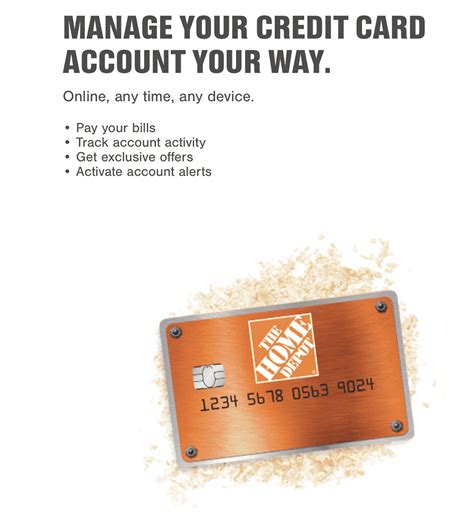 home depot credit card payment online