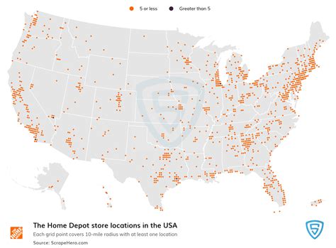 home depot near me location map usa map