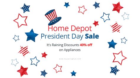 home depot president sale