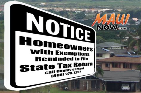 Home Exemption Maui