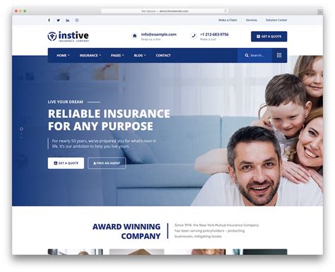 home insurance website templates