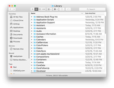 Home Library Folder Mac