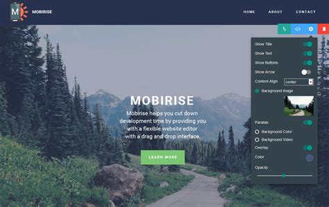 home page example html css