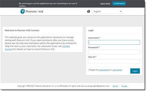 home pearson vue login