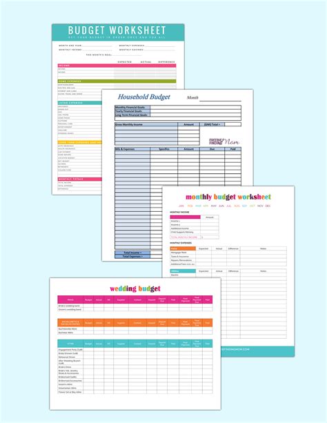 Home Projects Budget Printables