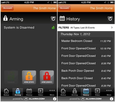 Home Security Iphone Alarm