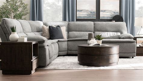 Home Zone Grey Sectional