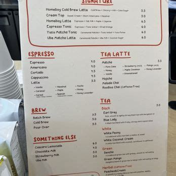homeboy coffee menu