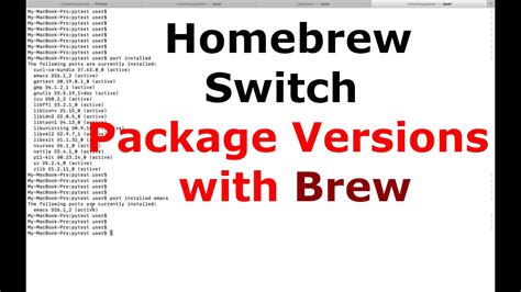 homebrew switch java version