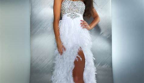 Homecoming Dress With Feathers Jovani 37580 Light Blue Long Beaded Feather Formal