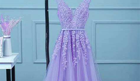 Homecoming Dresses Light Purple A Line Satin Slit Cap Sleeves Prom With