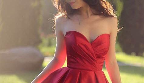 Homecoming Dresses Red Short HighNeck Dress With Lace Applique Satin Dress