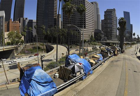 homeless area in california