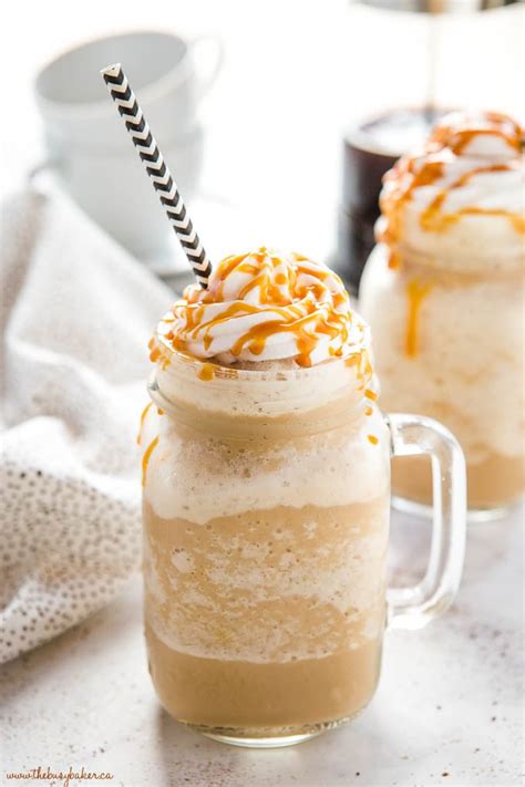 homemade caramel frappuccino