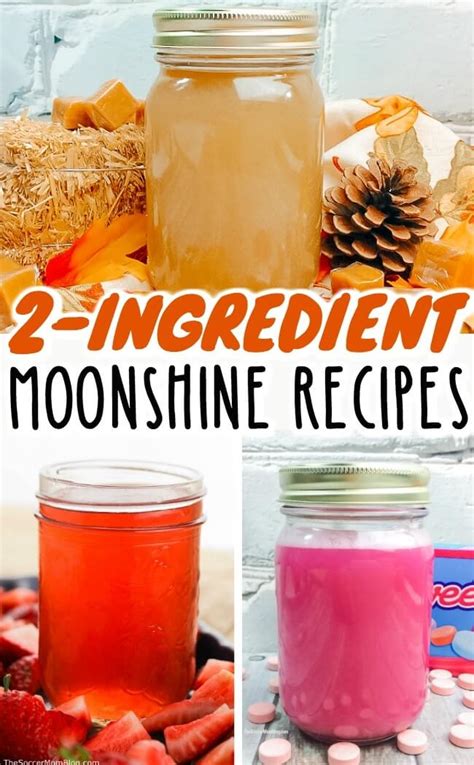 homemade flavored moonshine recipes