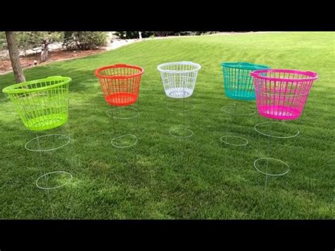 homemade frisbee golf game