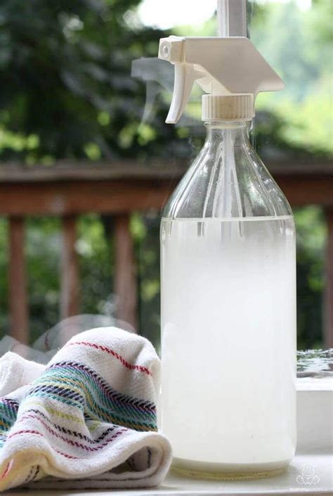 homemade glass cleaner with vinegar and dawn