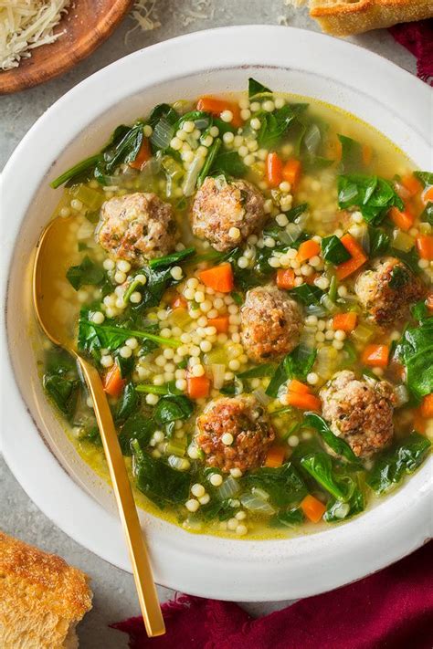 homemade italian wedding soup nutrition