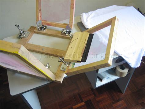 homemade screen printing press