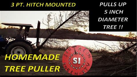 Homemade Tree Puller For Tractor
