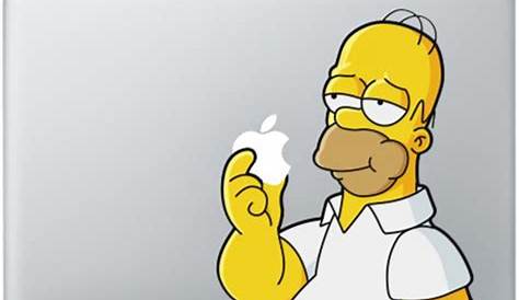 Homer Simpson eating apple Laptop / Macbook Vinyl Decal