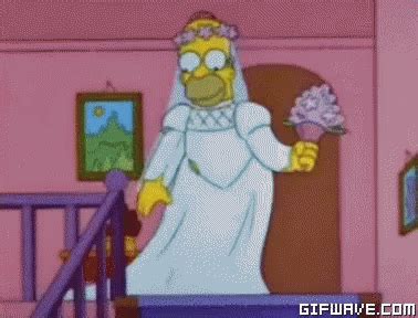 homer simpson wedding dress