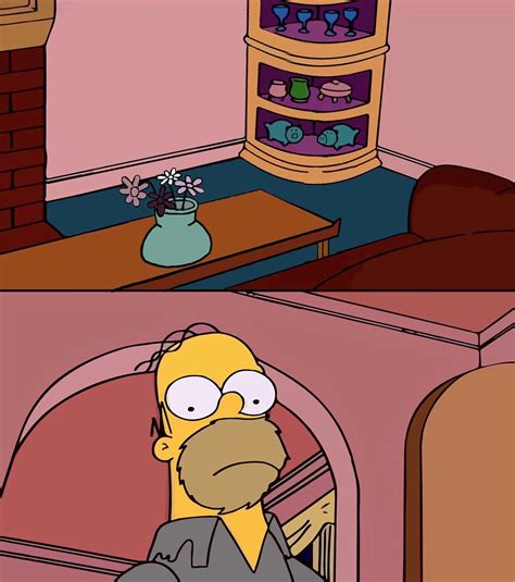 homer staring at moe meme