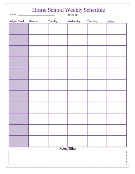 Free Printable Homeschool Schedule for Kids That's Easy to Follow