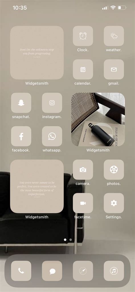 Homescreen Organization Iphone Minimalist