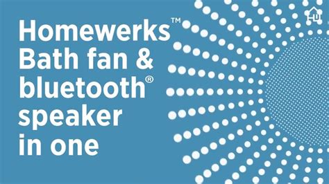 Homewerks’ New Bath Fan is also a Bluetooth Speakers and LED Light Shouts