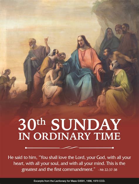 homily for the thirtieth sunday year a