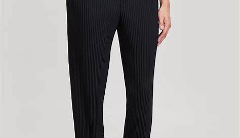 Issey Miyake Homme Plisse Pleated Cropped Trousers in