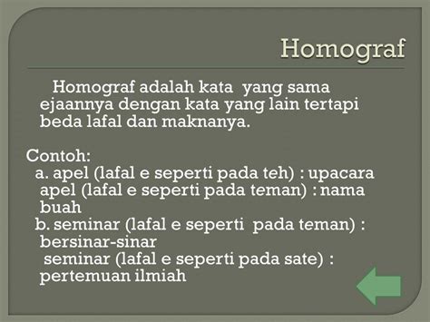 Pengertian homograf, contoh kata, dan penggunaannya pada kalimat