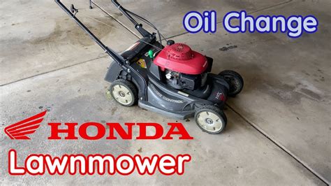 Honda Lawn Mower GCV160 Oil Change YouTube