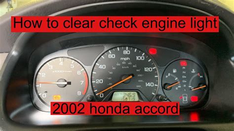 honda check engine light reset code