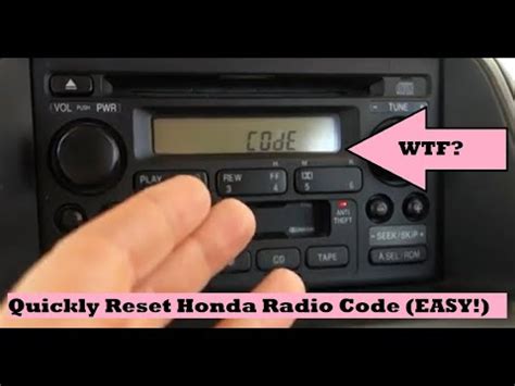 How To Find and Enter Your Honda Radio Code Genuine Honda Parts