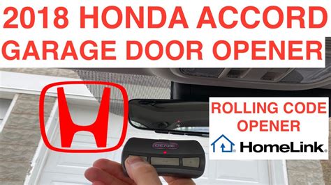 honda2018 crv garage door