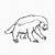 honey badger coloring page