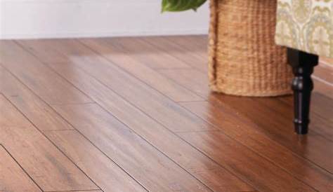 Bamboo Flooring Honey Strand Distressed Wide Plank Click Solid Bamboo