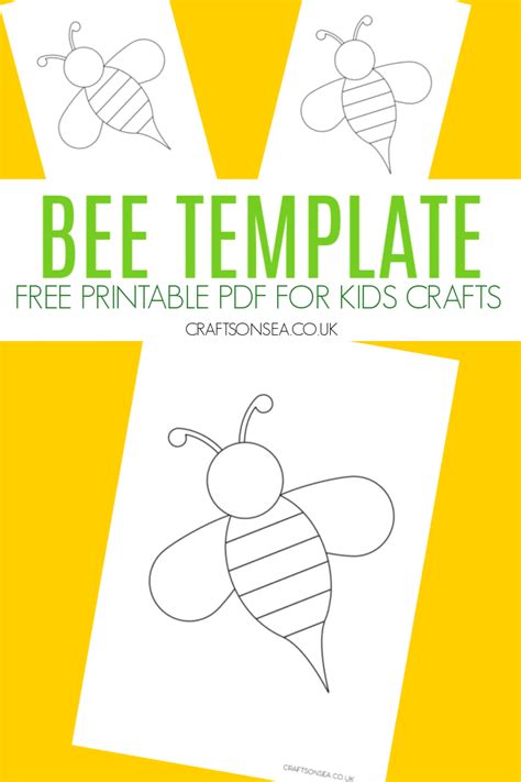 Honey Bee Template Printable