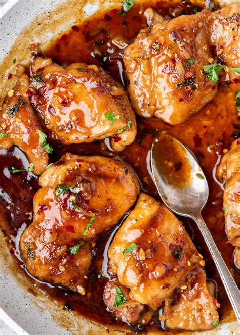 honey garlic chicken thighs