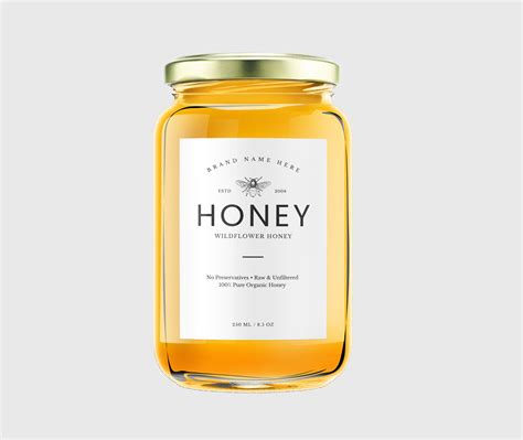 honey labels design