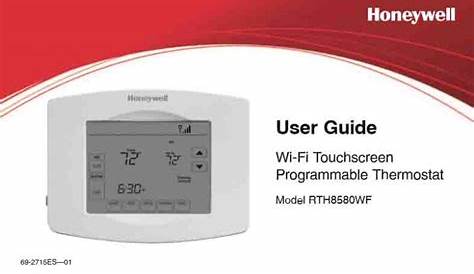 Honeywell Wifi Thermostat Rth8580wf Manual RTH8580WF User Guide