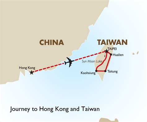 hong kong to taiwan map