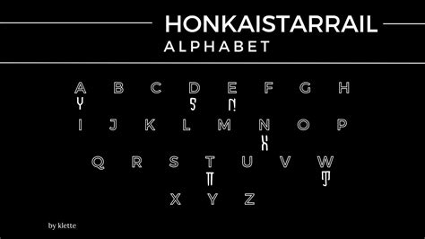 honkai star rail alphabet