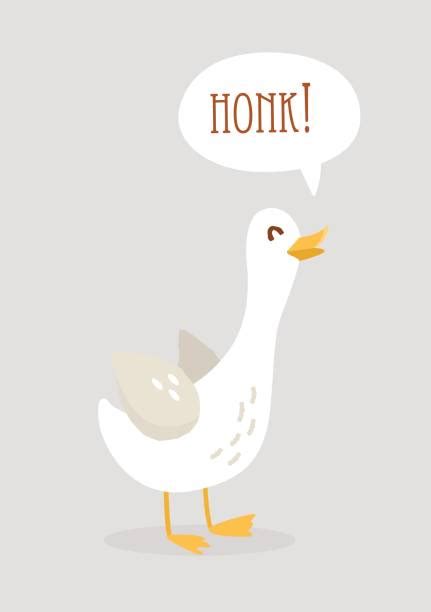 Cartoon goose standing and walking Stock vector Colourbox