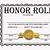 honor roll certificate free printable