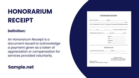 What is an Honorarium